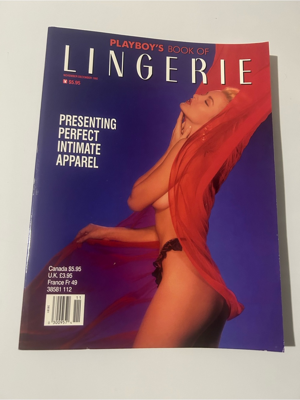 Vintage Playboy Book of Lingerie 1992 November December